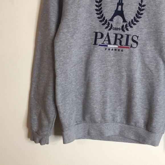 Paris tour D or ladies grey 90s style Eiffel Tower sweater size small - Picture 4 of 15